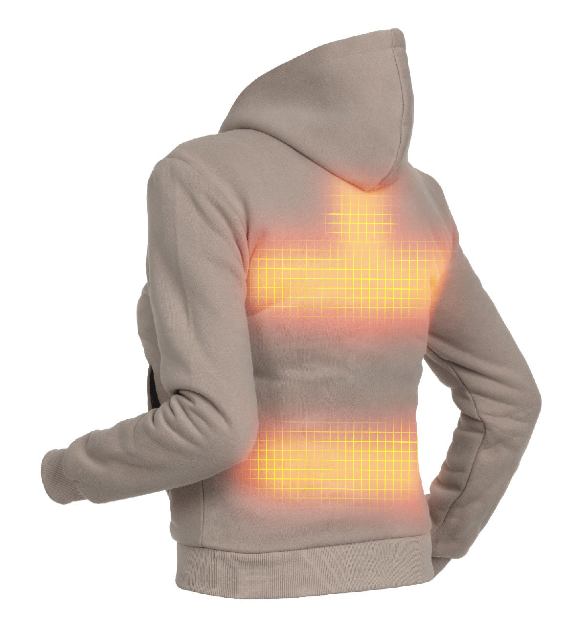 Vyhrievaná mikina – dámska | Dual Heating - Béžová